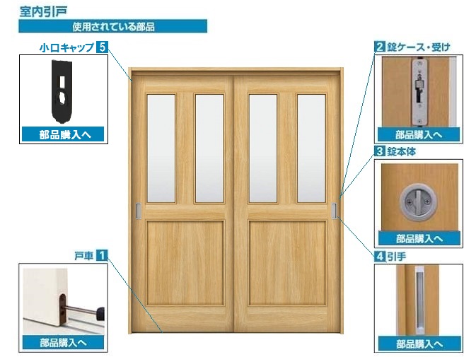 室内建具 室内引戸の修理 Diy部品 窓やドア 網戸の修理 Diy部品 Ykk Apオンラインショップ