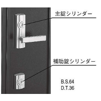 交換用シリンダーHHJ-0124U9【交換要領書付】