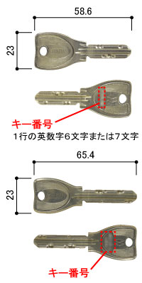 スペアキー(美和ロック製PS・PR)