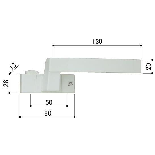 YKK-AP 窓部材ワイドオープン ハンドル グレモンハンドル：建材と住設 