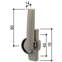 クレセント右勝手カバー有ピッチ４５ HH5K12930 【交換要領書付】(ＣＨ